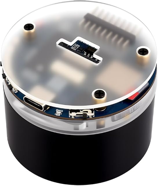 Waveshare ESP32-S3 AI Smart Speaker Development Board, Dual Microphones, Noise Reduction, RGB Lighting, External Display & Camera Support, Without Ba-ttery