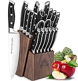 🎄【ALLE IM EMOJOY MESSER SET】1x Messerblock, 1x Ausbeinmesser, 1x Schälmesser, 1x Gezacktemesser, 1x Kochmesser, 1x Fleischmesser, 1x Brotmesser, 1x Santoku Messer, 1x Allzweckmesser, 1x Gemüsemesser, 6x Steakmesser, 1x Wetzstahl, 1x Küchenschere