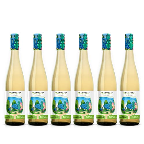 Maricubas Vino blanco semidulce - Macabeo 100% desde Fuentealbilla. Botella 75cl [Pack 6 Botellas] Cover