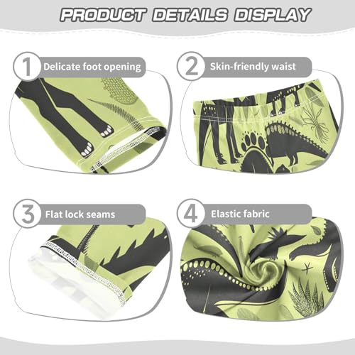 Bolaz Toddler Girls Leggings Printed Yoga Pants Leggings Dinosaurs Shade for Kids3
