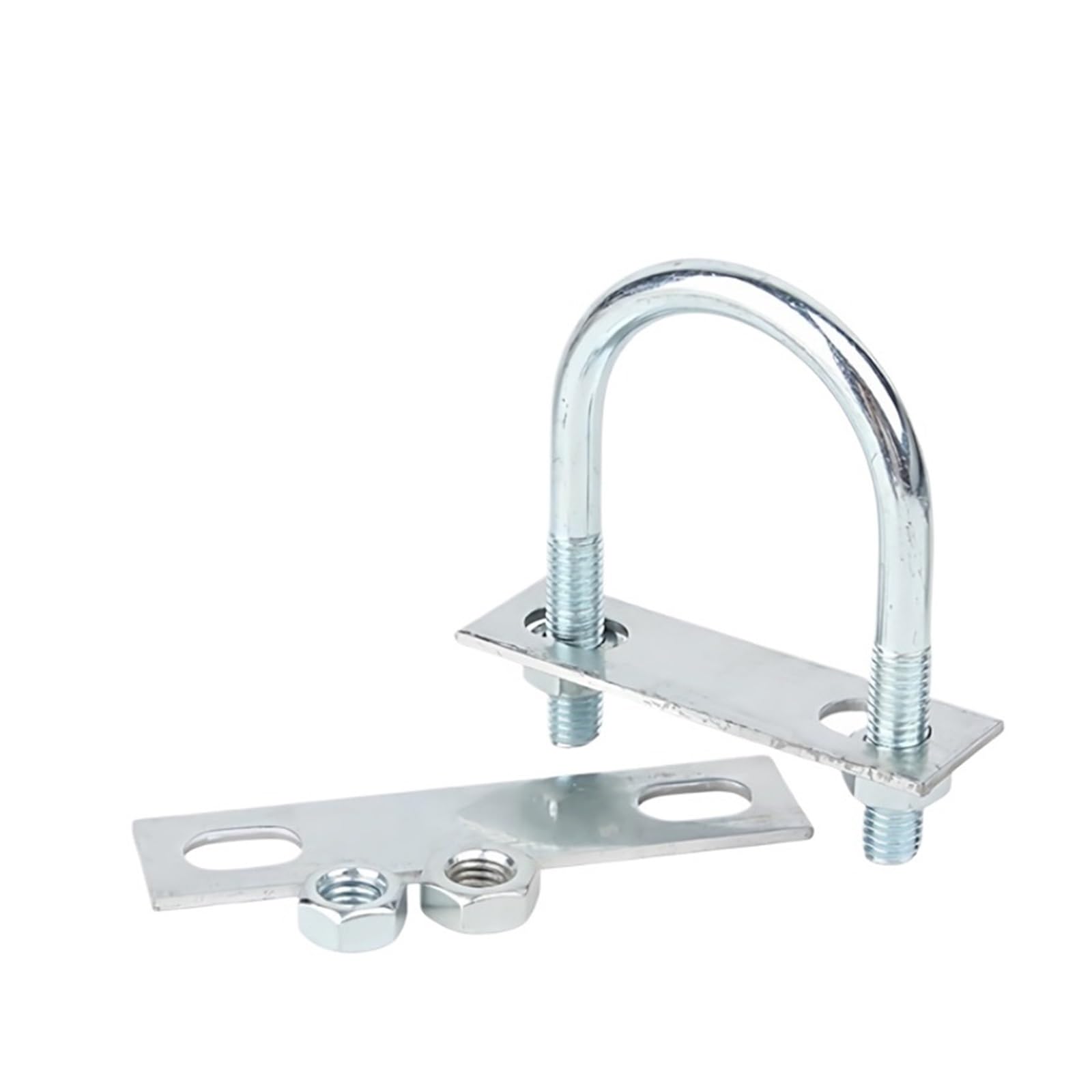 Bullone M10 M12 Bullone a vite a forma di U in acciaio al carbonio zincato/Morsetto for tubi a forma di U con deflettore/Cerchio a cavallo(M12x219x260mm -1sets)