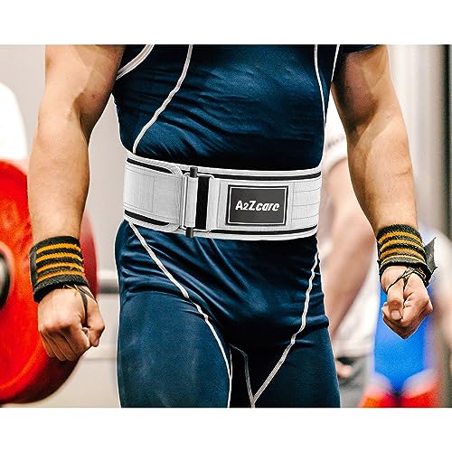 A2Zcare Weight Lifting Belt - 4 Inch Neoprene Workout Belt - Self-Locking Weight Lifting Belt For Lower Back Support, Weightlifting, Olympic Powerlifting, Squat -Deadlift Training Belt #TOP7