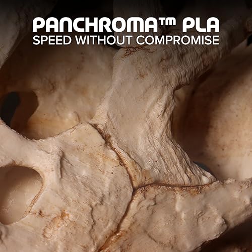 Image of Polymaker Panchroma PLA Cream 3D Printer Filament, 1.75mm, 1kg Spool, Easy to Print, High Speed Printing, Tangle Free, AMS Compatible, Perfect for Toys, Decor, Miniatures, Models & Cosplay