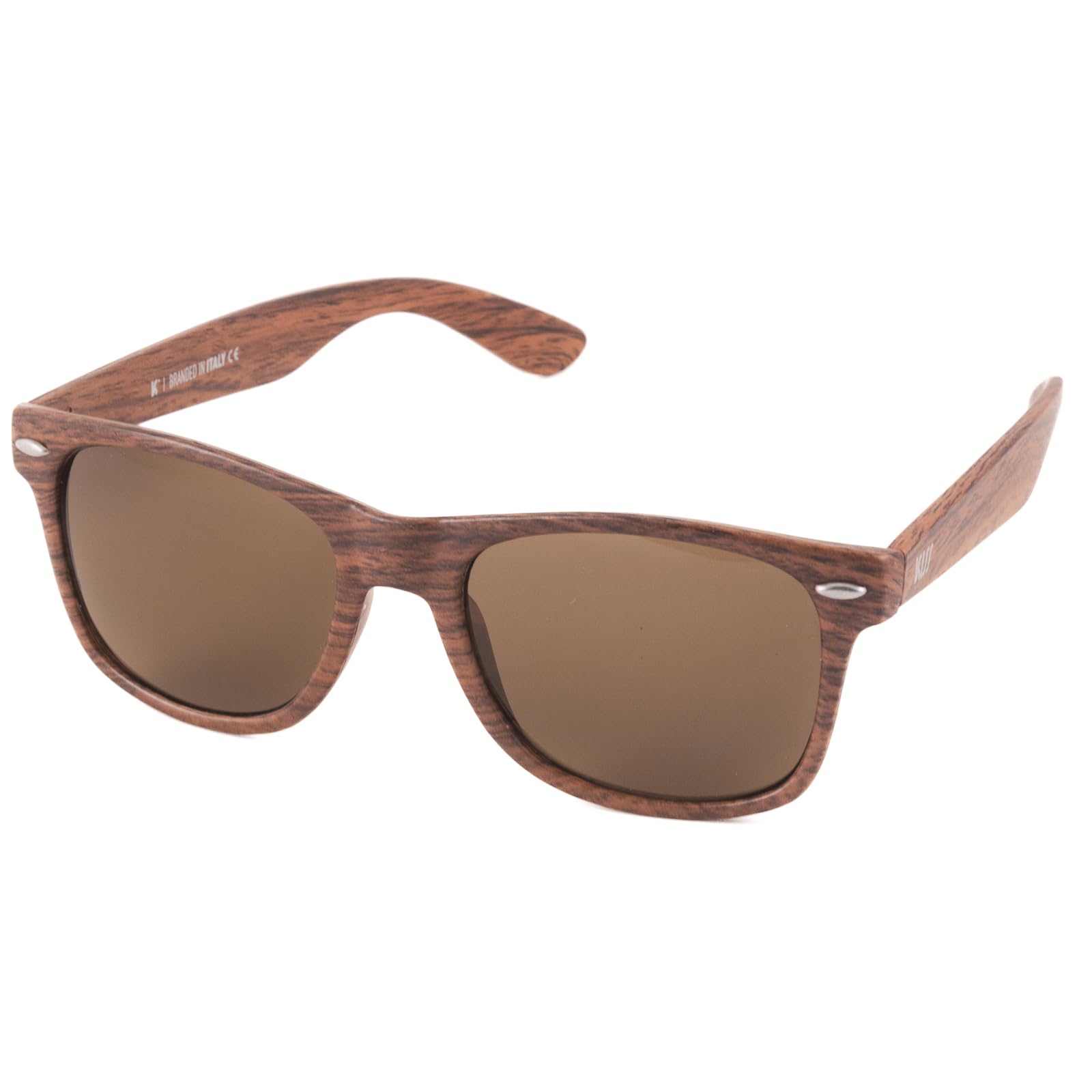 KISS NERD Sunglasses Men Women – Classic Style with Metal Studs – Lightweight Frame & Polarized or Blue Blocker Lenses