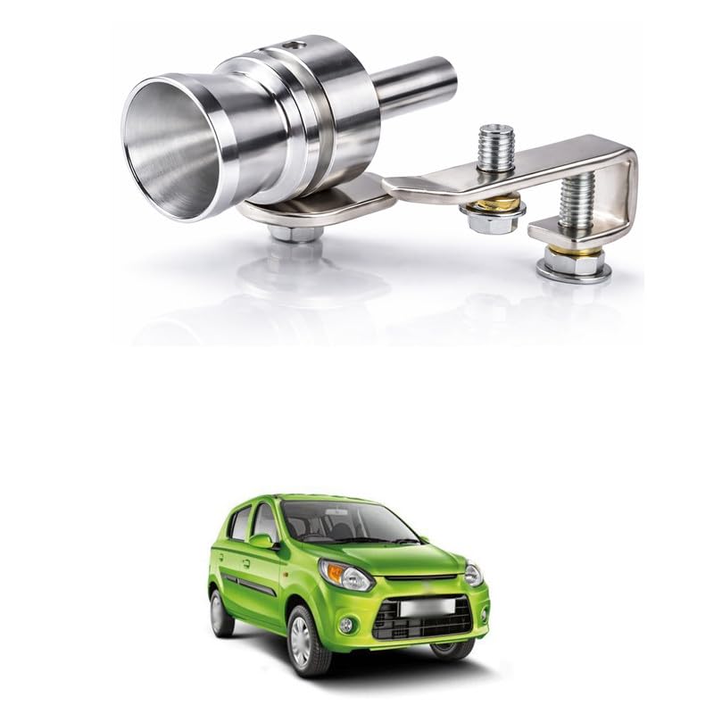 LOVMOTO Universal Turbo Sound, Exhaust Pipe Oversized Roar Maker Car Turbo Whistle Noise Exhaust Muffler Pipe Whistle/Fake Blow Off Valve BOV Simulator Comfortable With Al-to 80-0