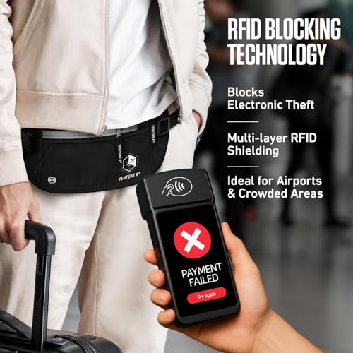 VENTURE 4TH Money Belt for Travel
