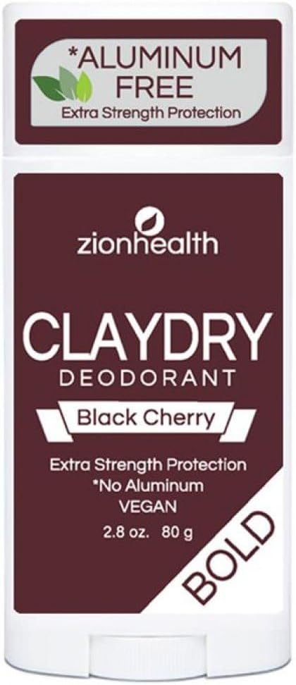 Adama Minerals Zion Health Claydry Natural Deodorant- Black Cherry Unisex