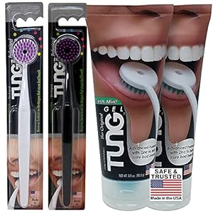 2 Tung Brush & 2 Gel Tongue Cleaner Partner Pack, 4 Count (Pack van 1)