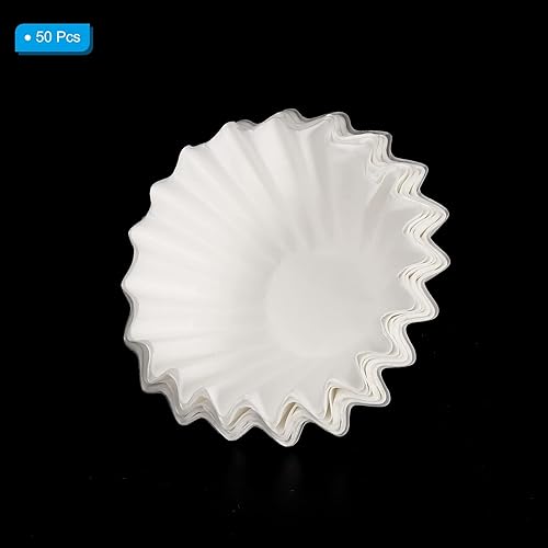 Miniatura 3 de PATIKIL Filtros de café para cesta de 1 o 2 tazas, filtro de papel B01, 6.1 x 1.8 pulgadas, cafeteras de goteo desechables para cafetería, oficina,