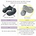 Lucear Travel Pillow Neck Pillows Travel Essentials Traveling on Airplane Twist Memory Foam, Bus, Train at Home(Grey Memory Foam)