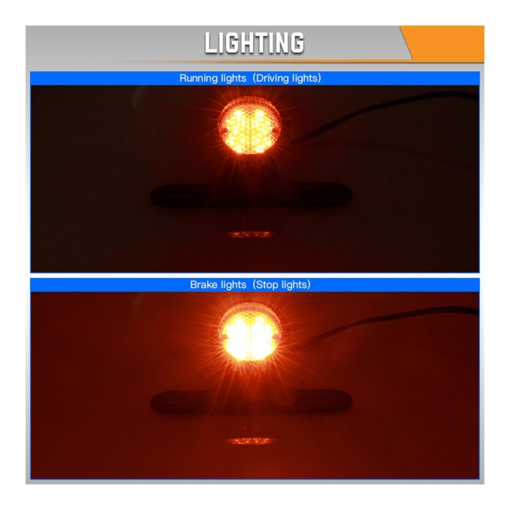 lampada stop moto Fanale Posteriore Per Moto, Luce Freno Con Supporto Targa, Luce Di Marcia Integrata, Fanale Posteriore A LED Universale Con Supporto