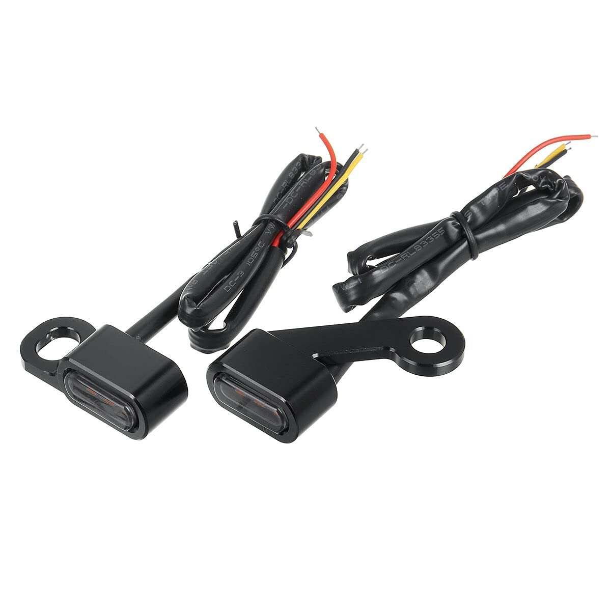 2Szt Motocykl Mini Led E Mark Kierunkowskaz Światła Kierunkowskaz Do Harley Sportster 2004-2020 - Czarny