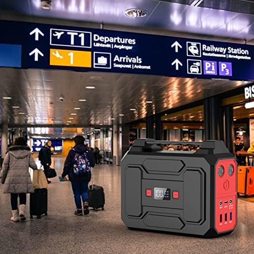 Powkey 99Wh/ 27000mAh Portable Power Station,100W Camping Power Pack,Solar Generator with AC/DC/USB/Type C Outlet for Outdoors Camping Travel Fishing Emergency Power Supply
