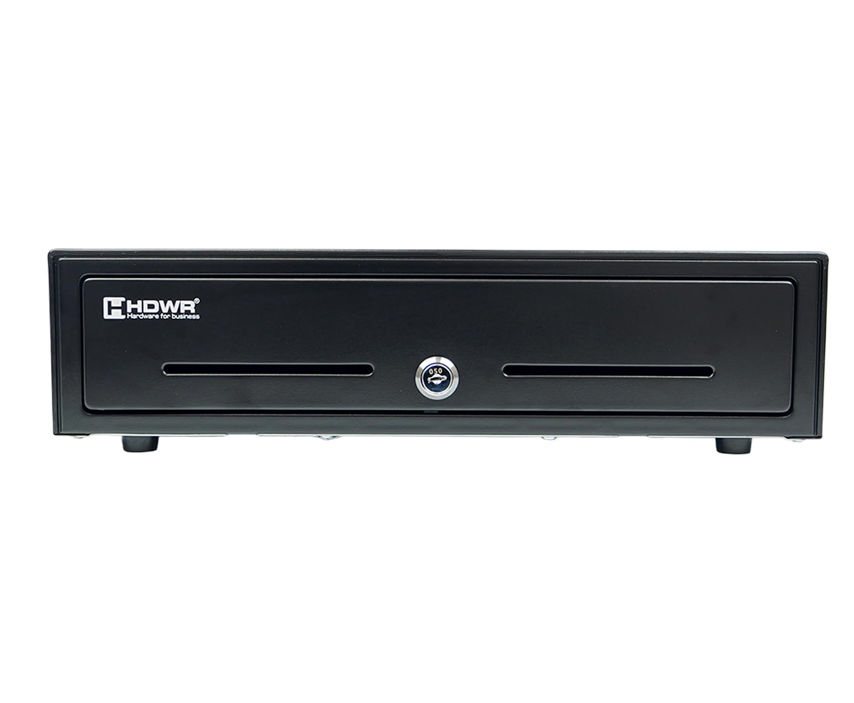 HDWR HD-KR41 Cassetto cassa spazioso, inserto sostituibile, RJ12 | Due scomparti aggiuntivi, portamonete scorrevole, cavo RJ12 incluso, per negozio