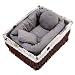 Sunmig Newborn Baby Photo Wheat Donut Posing Pillow Basket Filler Stuffer Baby Photography Photo Prop (Grey)