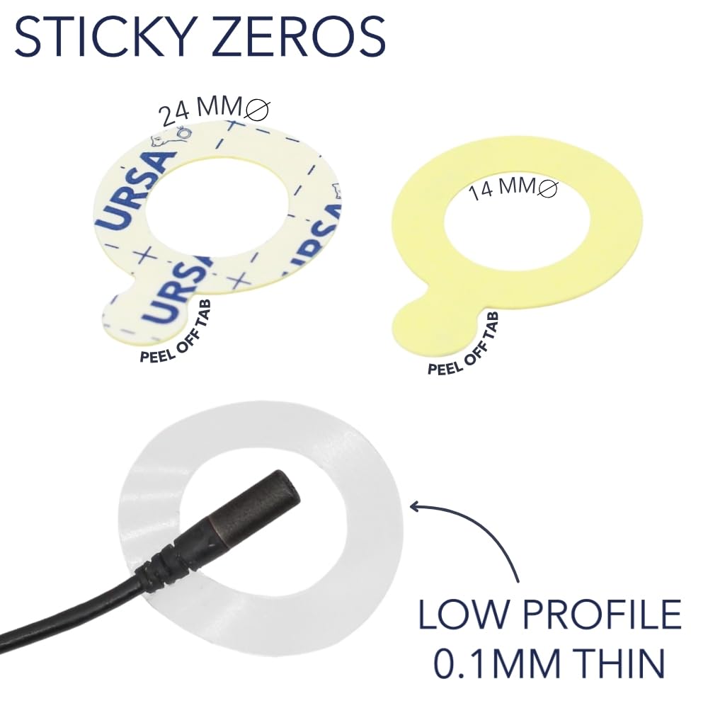 URSA Sticky Zeros: Ultra Thin Lavalier Stickies - Paquete de 90 adhesivos para micrófono de 24 mm con agujero de 14 mm, compatible con la mayoría de micrófonos y soportes Lavalier