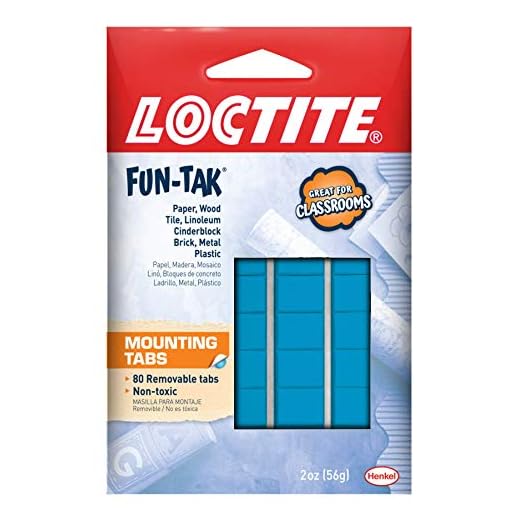 Loctite Fun-Tak Mounting Tabs, 2 oz, Blue (12-Pack)