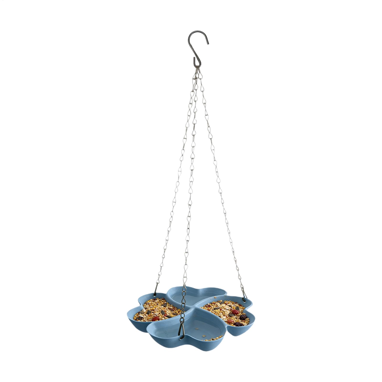 Cuenco de néctar de colibrí con forma de pétalo para exteriores y jardín