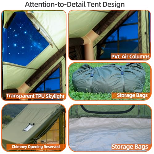 Carpa inflable y silla doble para camping miniatura 5