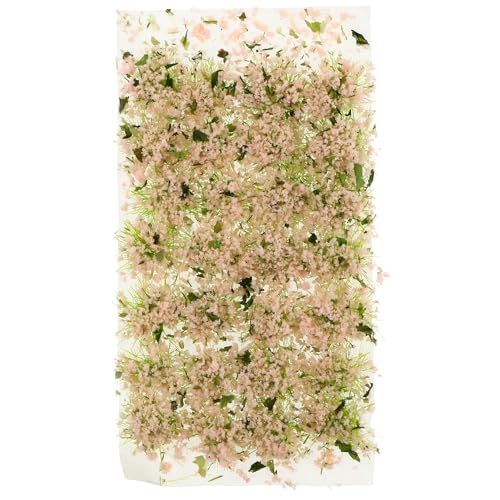 VILLCASE 1箱 ミニチュア植被 フェイクフラワー クラスター ミニハウス用 模型シーン飾り 砂のテーブル模型や用 微縮緑葉花簇 インテリア用