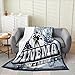 Cinema Poster Plush Throw Blanket, for Girls Boys Movie Theater Blue Flannel Fleece Blanket Old Fashion Home Decor All Season,Bed Blanket Room Decor Twin 60