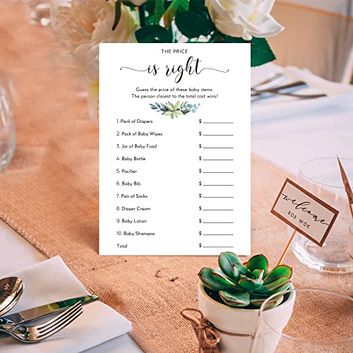kdxpbpz Baby Shower Games Price is Right, 30 cards Fun Baby Shower Game for Boys, Girls, Gender Reveal Party Supplies, Baby Shower Party Supplies, Guess The Price