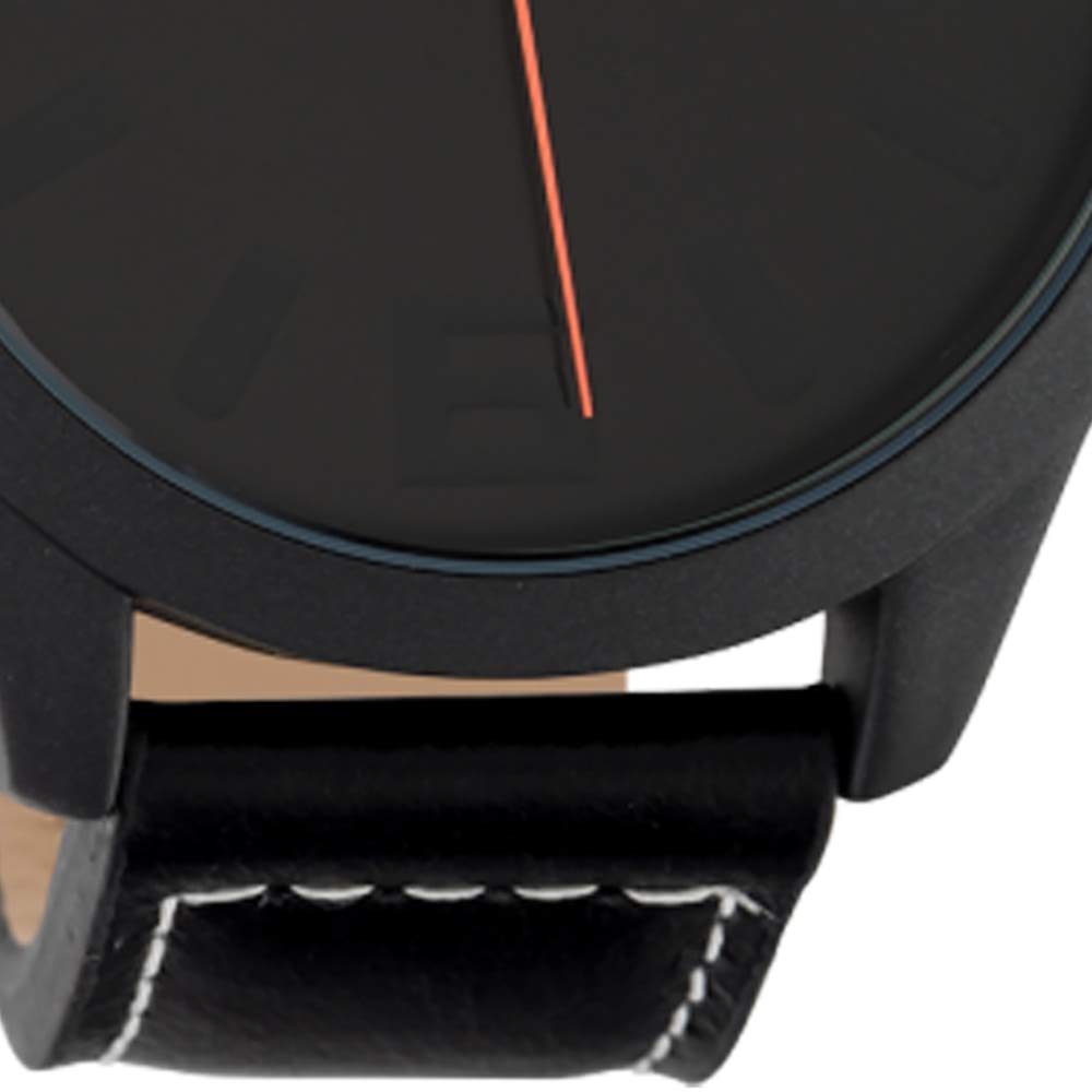 Oozoo Basic Line Uhr mit Lederband Ø 47 mm Farben