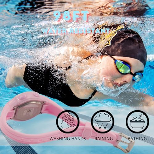CakCity Waterproof Sport Women's Digital Chronograph Silicone Strap Watch Unisex Wristwatch3