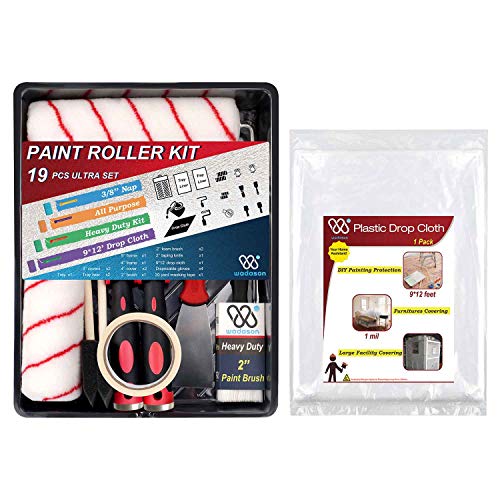 Paint Roller and Tray Set Paint Roller Kit with Tray Paint Roller Brush Set Paint Roller Kit 9 inch Paint Tray Set with Rollers Home Painting Supplies