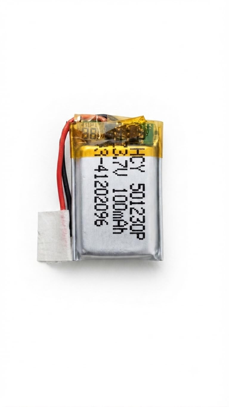 3.7V 100mAh LiPo Rechargeable Battery HCY-501230 | Lithium Polymer Battery Pack | DIY Projects, GPS, IoT Devices (Pack of 1)-image-31