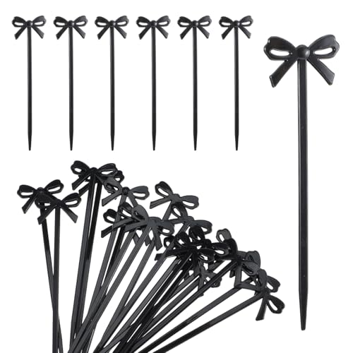 LXUEJIE 30Pcs Bow Cocktail Picks