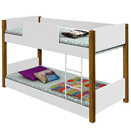Beliche Infantil montessoriana com proteção Branco/mel
