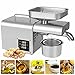 Automatic Oil Press 610W Commercial Home Automatic Oil Extractor Presser Upgraded 304 Stainless Steel High Output Oil Pumping Machine for Nuts Seeds Avocado Coconut Castor Peanut,110V