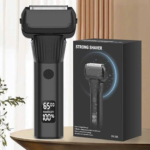 5-Blade Cordless Electric Razor for Men, 2-Speed Electric Shavers for Men Face, Close Shaving Men's Foil Shaver for Coarse Hair Wet/Dry USB-C Fast Charging &100 Min Runtime - Travel-Ready & Giftable