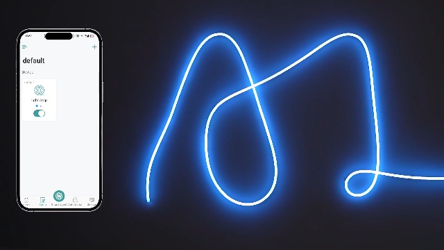 Image of AI LED Neon Rope Light, RGBIC Neon Strip Light with Control of AI Through App & Voice, Compatible with Alexa & Google Assistant, Custom DIY Lighting Effects for Home & Party Decor,16.4ft