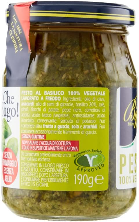 Biffi - Pesto 100% Vegetale - Multipack - 6 vasetti da 190g Pacco da 6 x 190g - Immagine 4