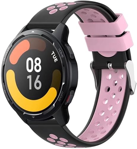 Correa de repuesto de silicona compatible con Xiaomi Watch S1 ActiveS1Mi WatchVivoactive 4GTR 3 Progtr 4 Sport Band 0.866 in Correa de reloj de goma