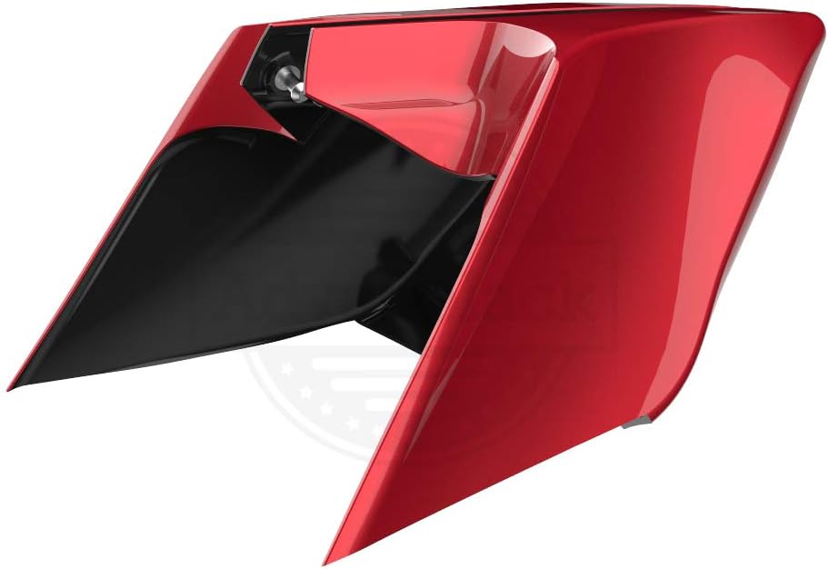 Moto Onfire ABS CVO Style Extended Side Covers Fit for Harley Touring 2014+ (Wicked Red)