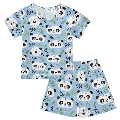 Panda Cute Animal Pajama Set Pajamas Sleepwear Nightwear Loungewear Clothes Set B04033853