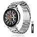 WUWOCJ 22MM Stainless Steel Quick Release Watch Band Compatible with Samsung Galaxy Watch 46mm/Samsung Gear S3 Frontier/Samsung Gear S3 Classic/Huawei Watch 2 Classic/Pro (Silver)