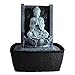 Produktbild Innenbrunnen Buddha Wasserwand Lotus Lotus LED Weiße LED - Abnehmbare Statue - Zen Decor Wohnzimmer Feng Shui - H 26cm - Nirvana Zen'light