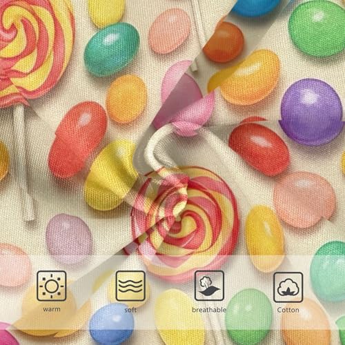 Cotton Toddler Girls Underwear Colorful Candies Lollipops Panties for Girl Funny Undies Kids Briefs 2t3