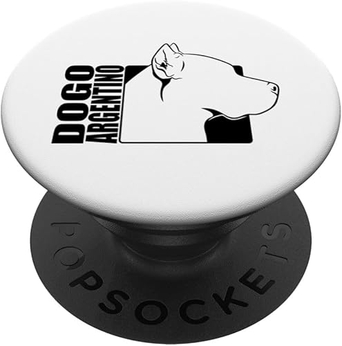 Funny proud Dogo Argentino profile dog mom dog PopSockets Standard PopGrip