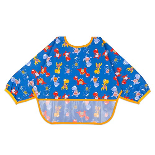 Baby Noah Long Sleeved Bib | Baby Waterproof Bibs with Pocket