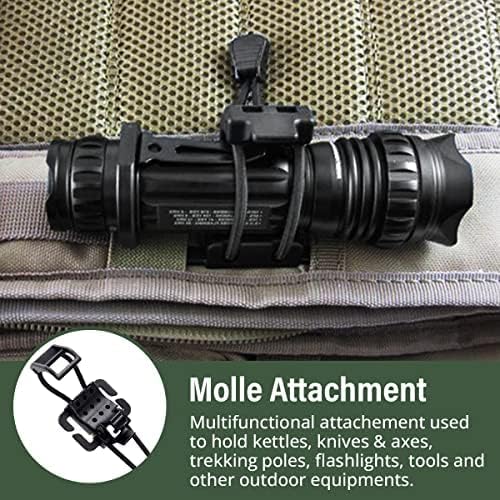 Miniatura 6 de Molle Clips Molle Web Dominator con cuerda elástica multiusos accesorios de mochila, accesorios Molle para llevar a diario