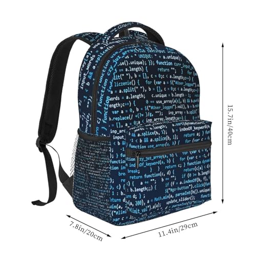 Cool Coding Code Backpack for Men Women, Travel Laptop Backpack Computer Bag Daypack for Business Work Weekender2