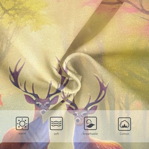 Fantasy Deer Forest Blooming Toddler Girls Underwear 2t Cotton Panties Little Girl Personalized Briefs Girls Undies3