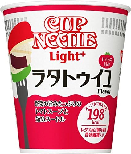 Nissin Cup Noodle Light plus ratatouille 50gX12 pieces