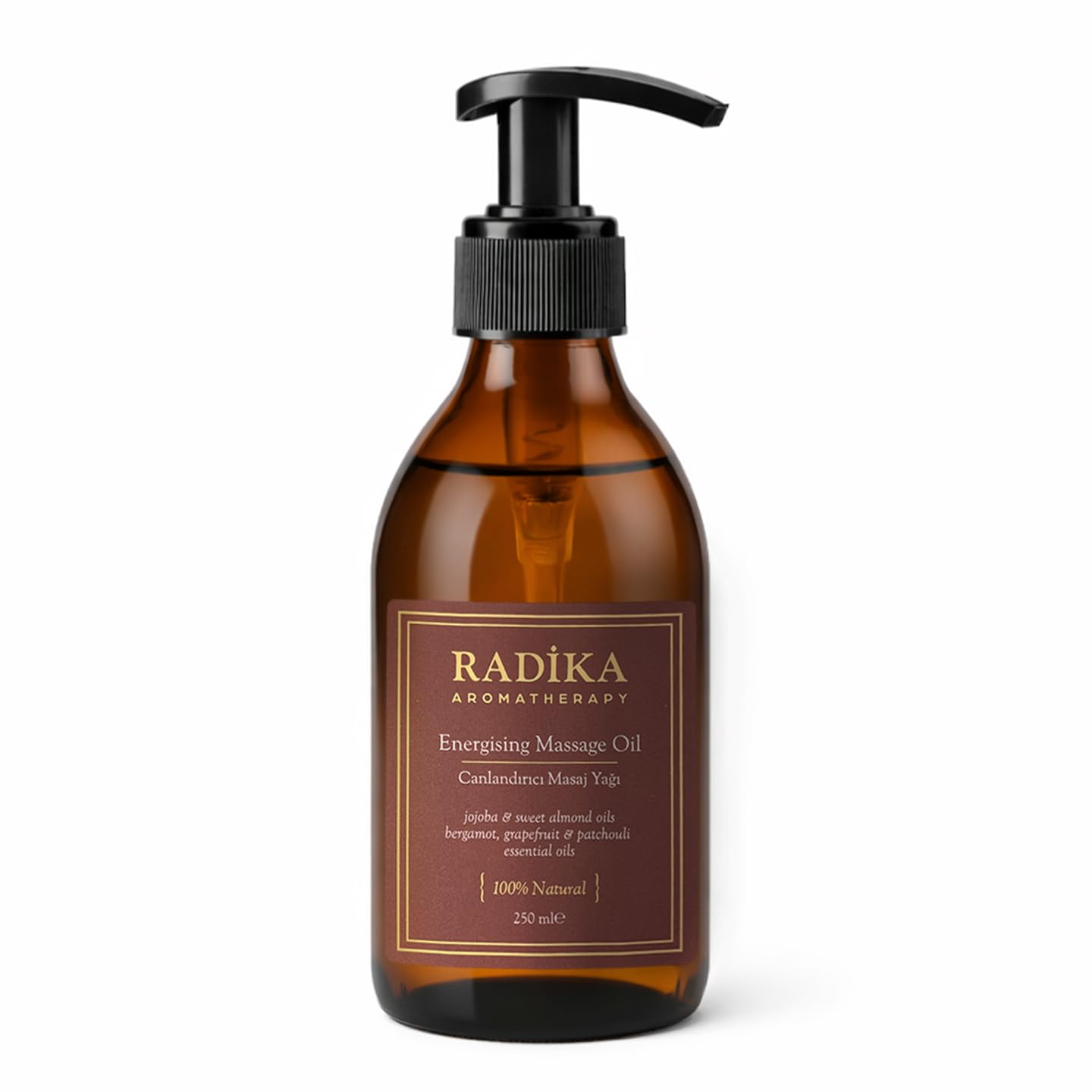 Radika Aromaterapi Canlandırıcı Masaj Yağı | Doğal ve Organik | 250 ml.