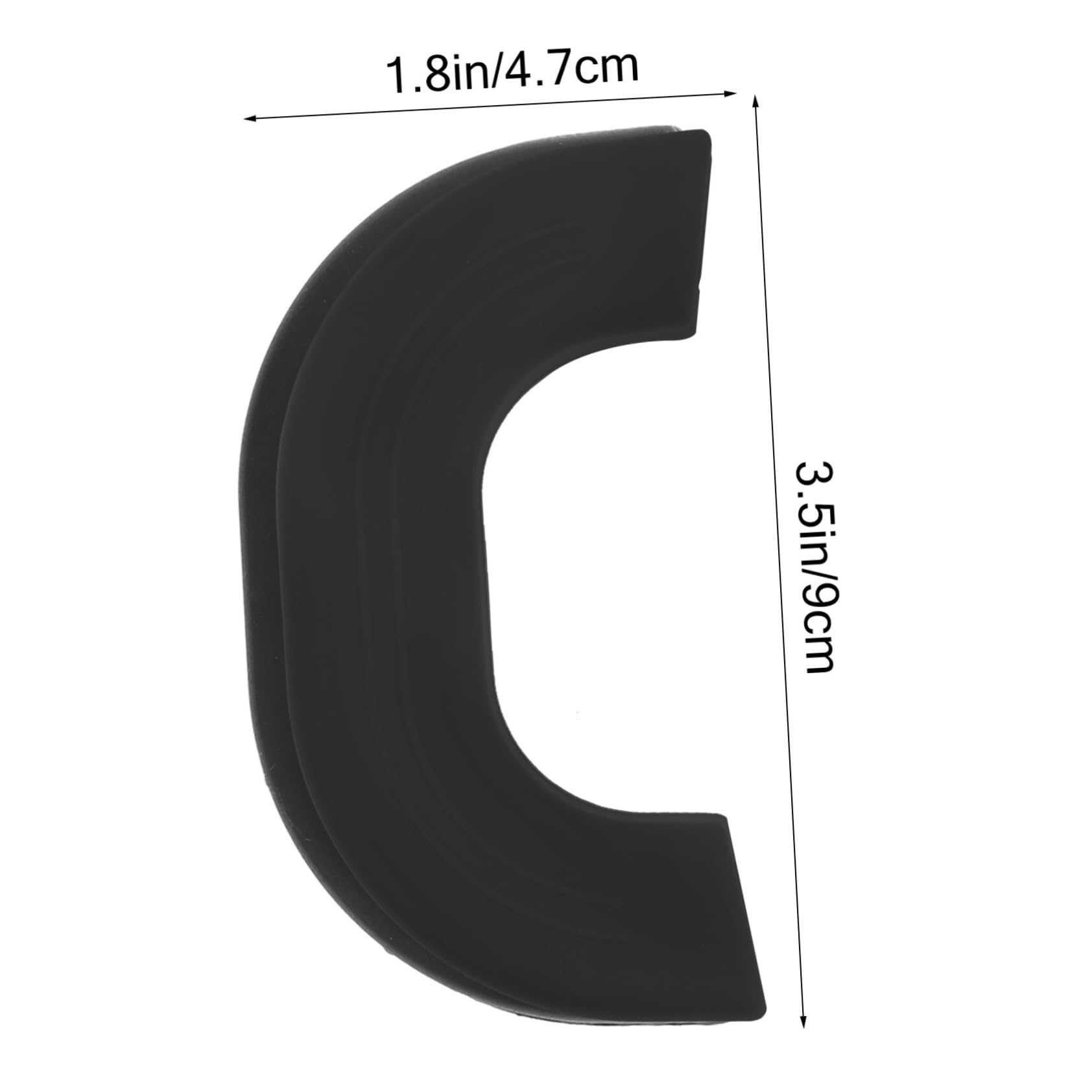 Copri Manici Pentola Nero 4 Pezzi Antiscottatura in Silicone